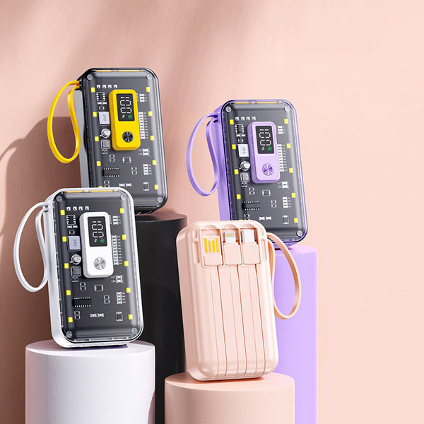 10000mAn Transparent Mecha Style Power Bank