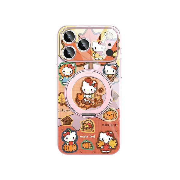 iPhone Magnetic Glass Stand Case